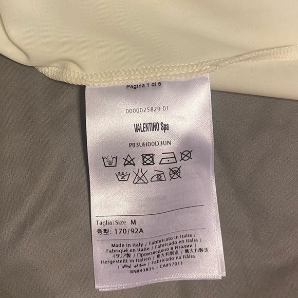 NWOT Valentino Two Tone Plunge One-Piece Swimsuit - Picture 12 of 16